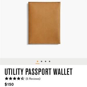 New in Box - Shinola leather passport holder *GREAT GIFT!*